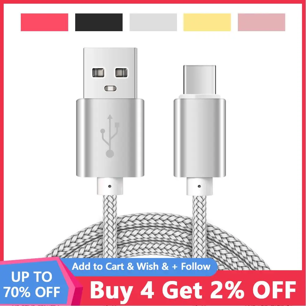 

1m 2m 3m USB Type C Cable For Huawei P30 P40 Pro super Fast Charging Wire USB-C Charger Data Cord Samsung S21 ultra S20 Poco