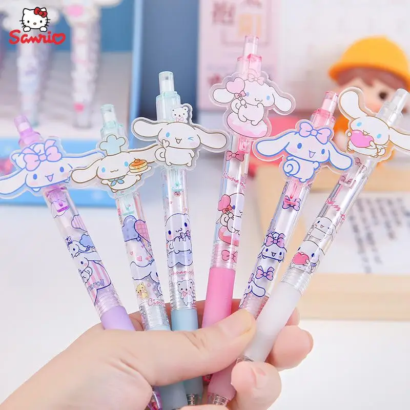 

Cute Cinnamoroll Ball Pen Cartoon Sanrio 0.5Mm Black Maiden Heart Signature Pen Student Writing Pen Children Stationery Gift