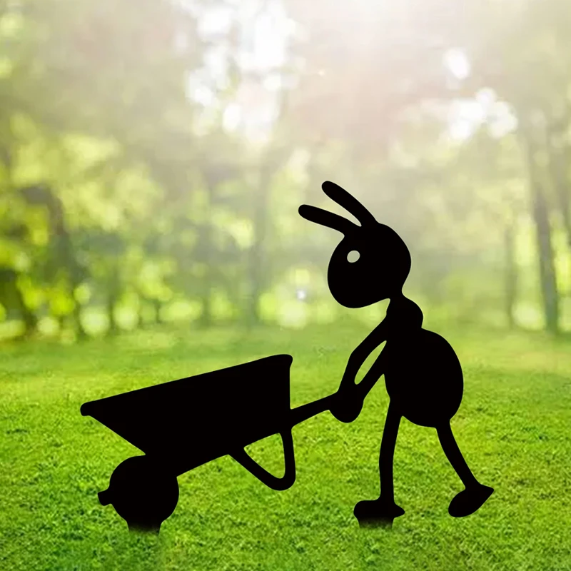 1 шт. металлические черные муравьиные садовые декорации милые декоративные