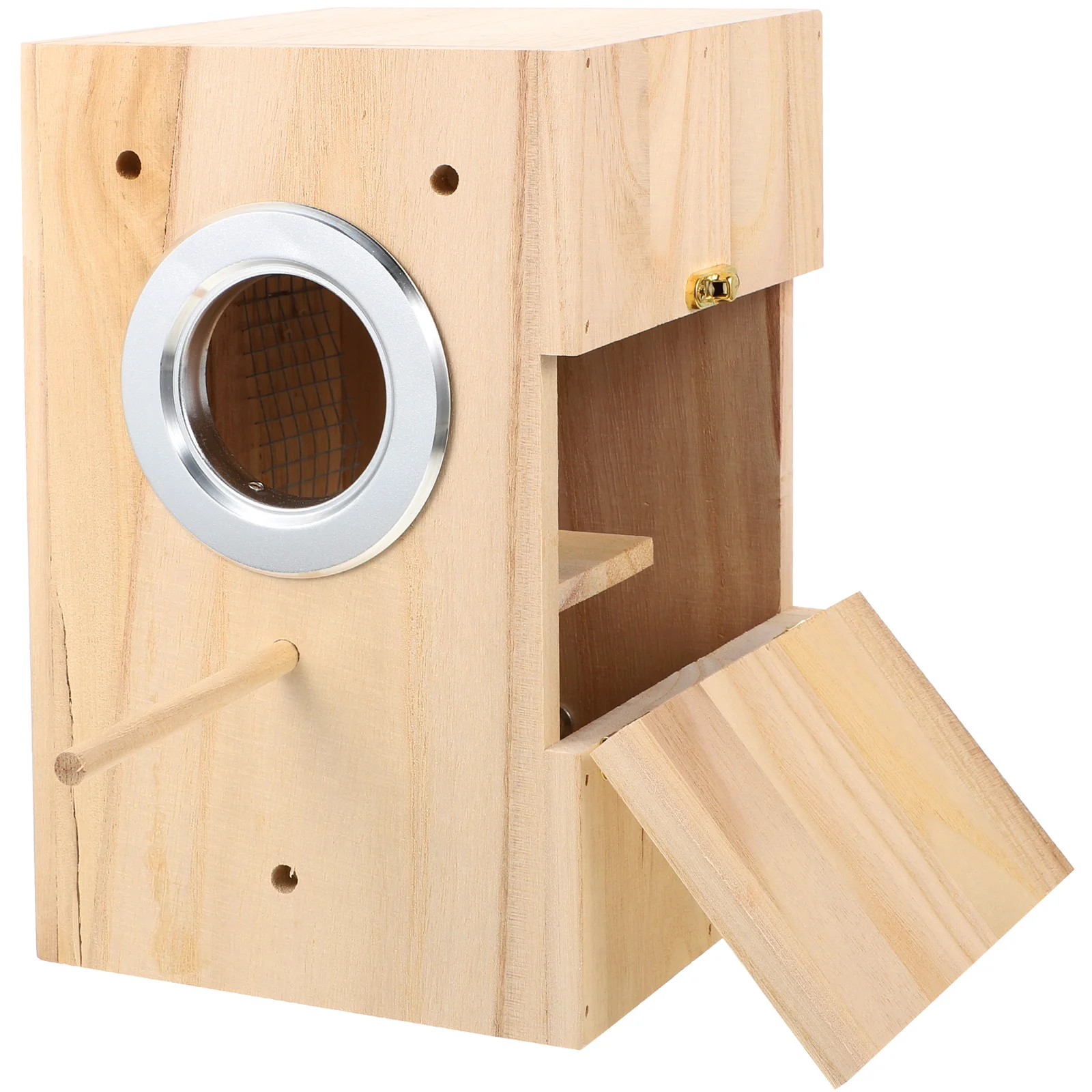 

Bird Breeding Box Aviary Cage Outdoor Case Hatchery Supplies Nest Wooden Birds Holder