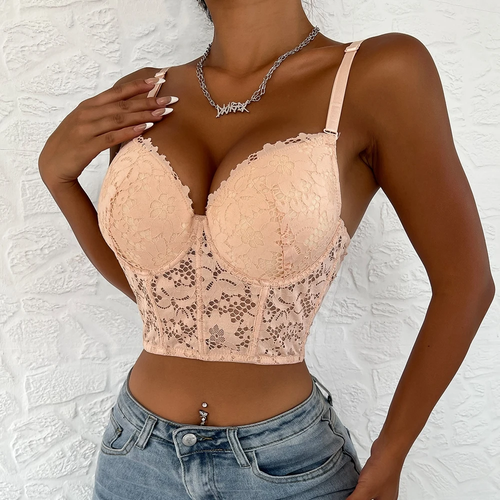 Женское этическое нижнее белье с вышивкой Aundies цельный бюстье укороченный топ