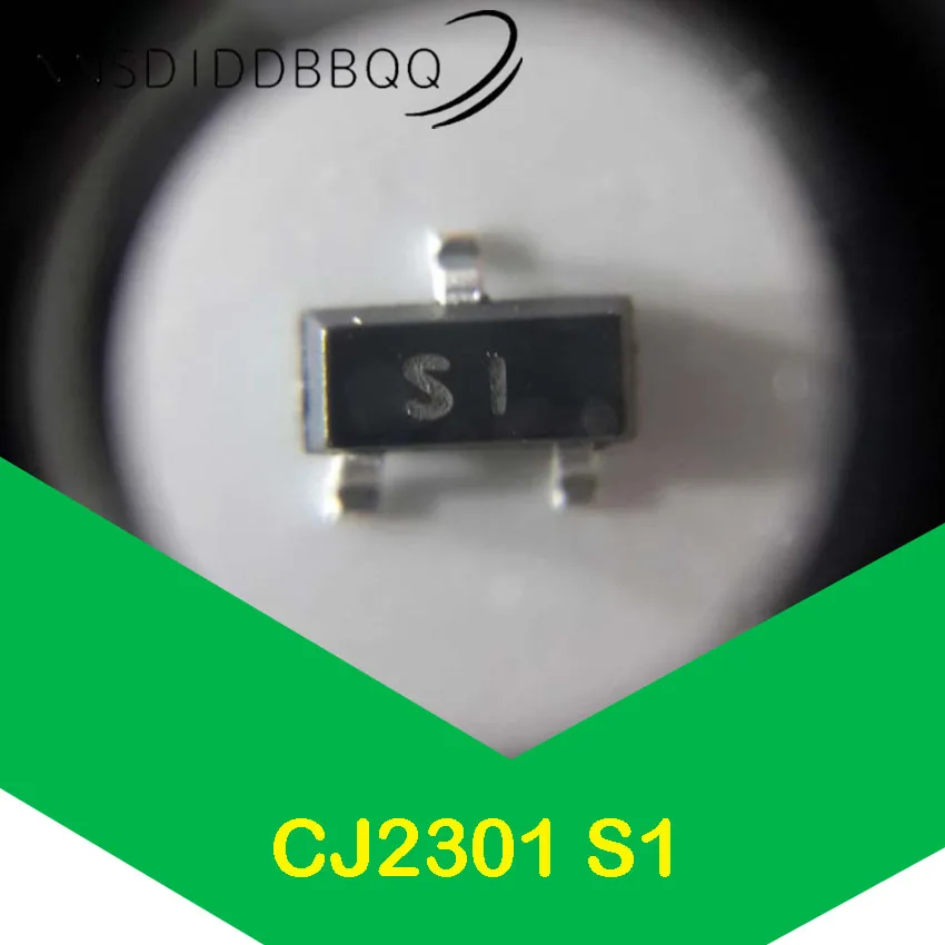 20 шт./лот CJ2301 MOSFET транзистор SOT-23 P-channel -20V -2.3A 112mΩ @-4,5 V