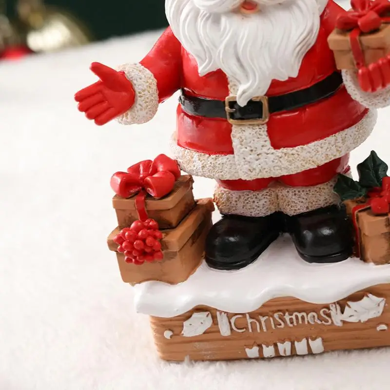 Искусственное украшение из смолы в виде Санта-Клауса симпатичная книжная полка
