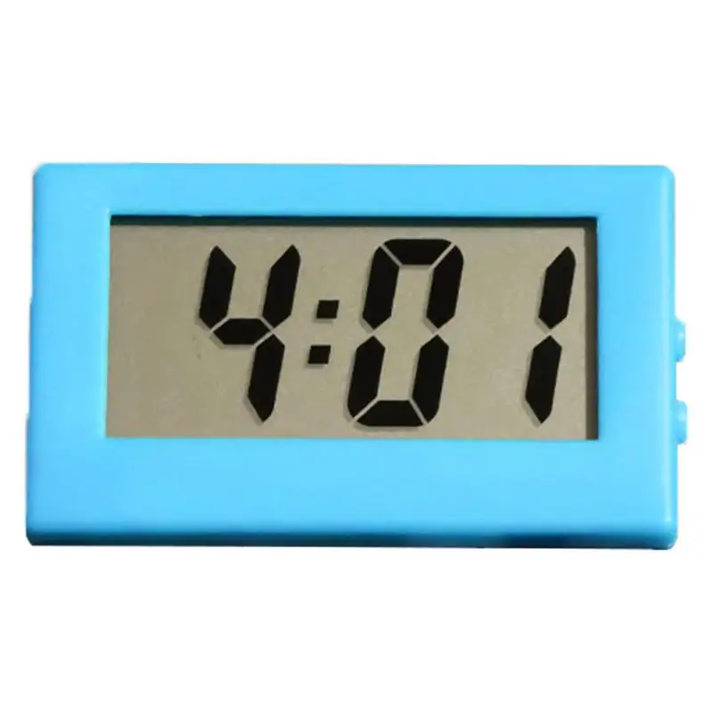 Silent Countdown Clock For Car Liquid Crystal Car Clock Digital Button Battery Mini Automotive Watch For Home