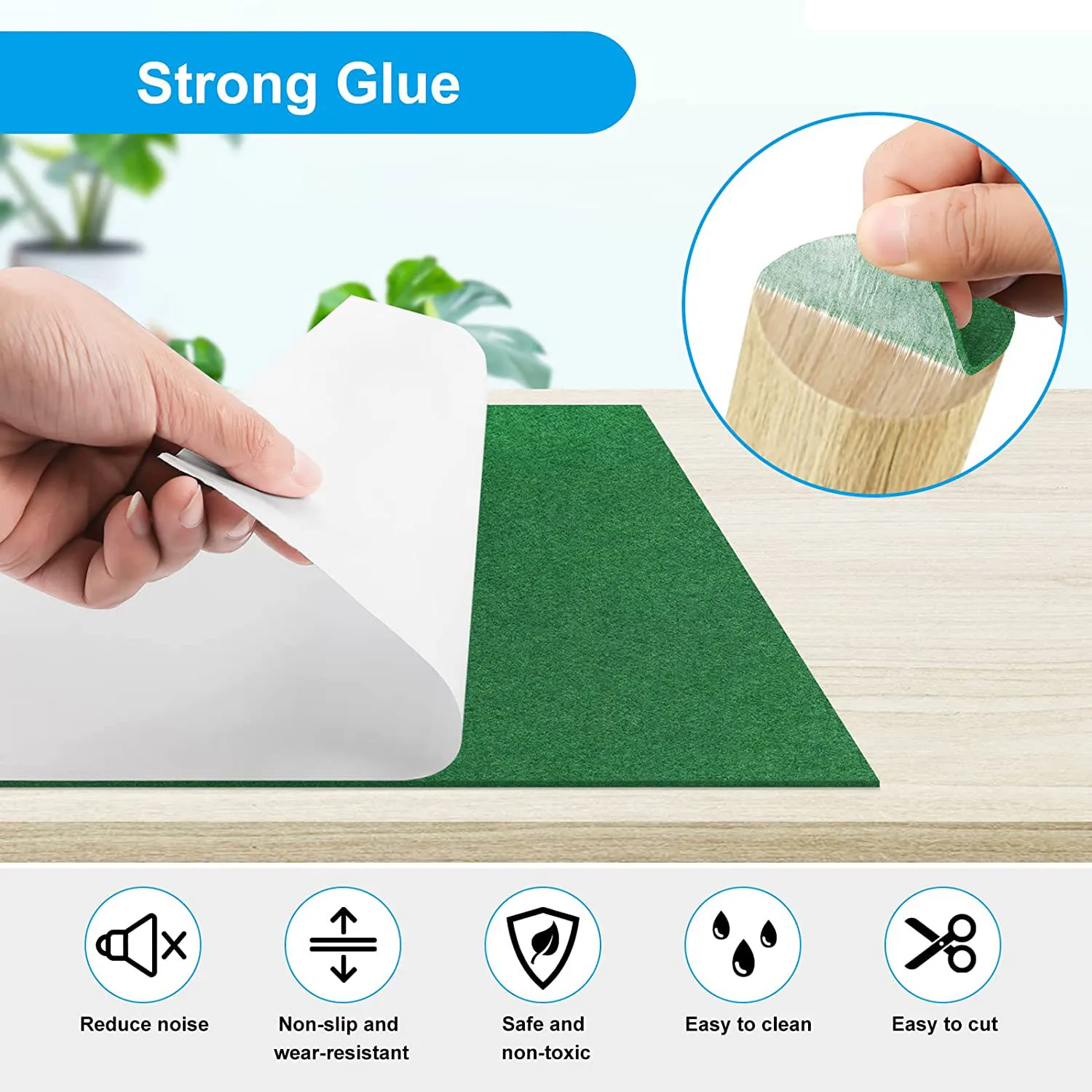 Самоклеящиеся фетровые ползунки 40 x 150 см самоклеящиеся войлочные подушечки