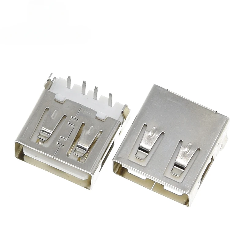 

2020 Hot Sale 10Pcs USB Type A Standard Port Female Solder Jacks Connector PCB Socket USB-A Type
