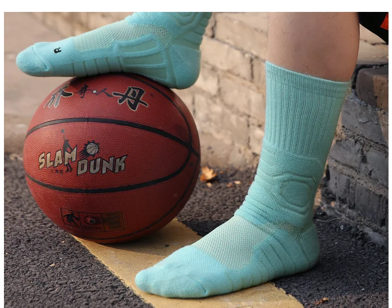 Professional Basketball Sock Long Sport Sock Men Thickened Tall Sock Towel Sock Sweat Absorbing Anti-Slip Breathable Elite Sock