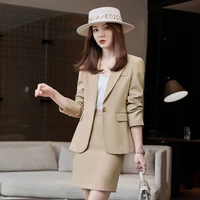 professional suit female 2022 new spring and autumn fashion temperament fan high end suit work clothes two piece set