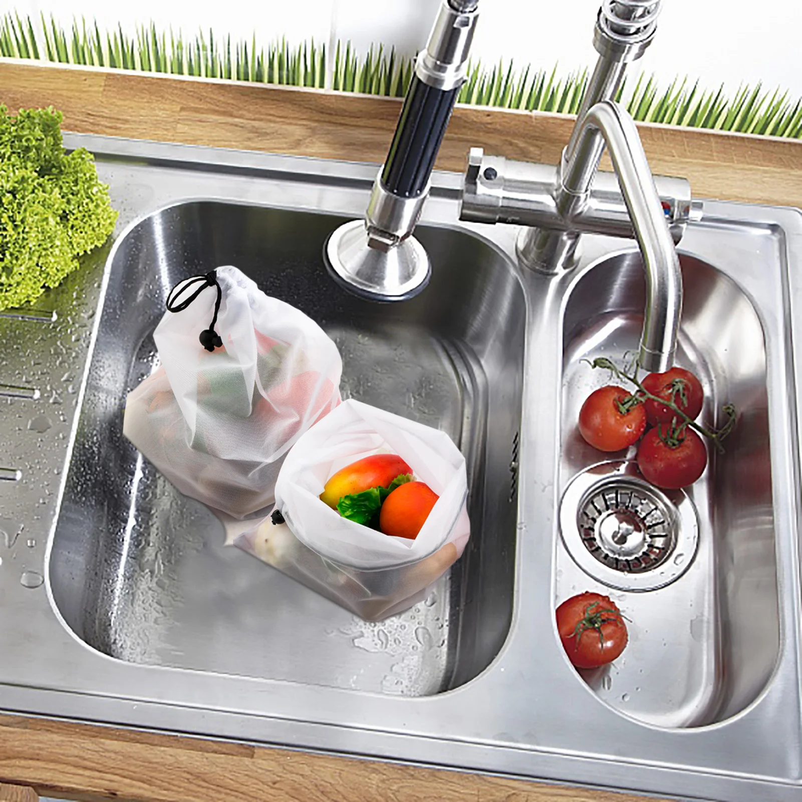 

15 шт./упаковка, многоразовые мешки для продуктов