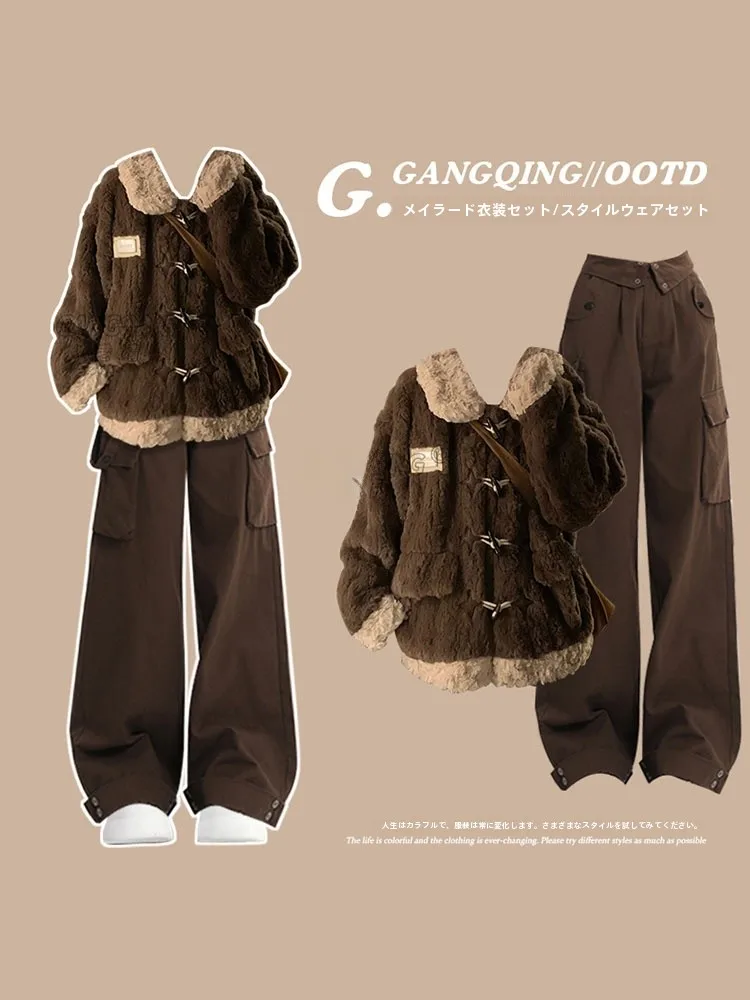 Maillard Wear бархатное пальто из овечьей шерсти женское осенне-зимнее 2024 новый