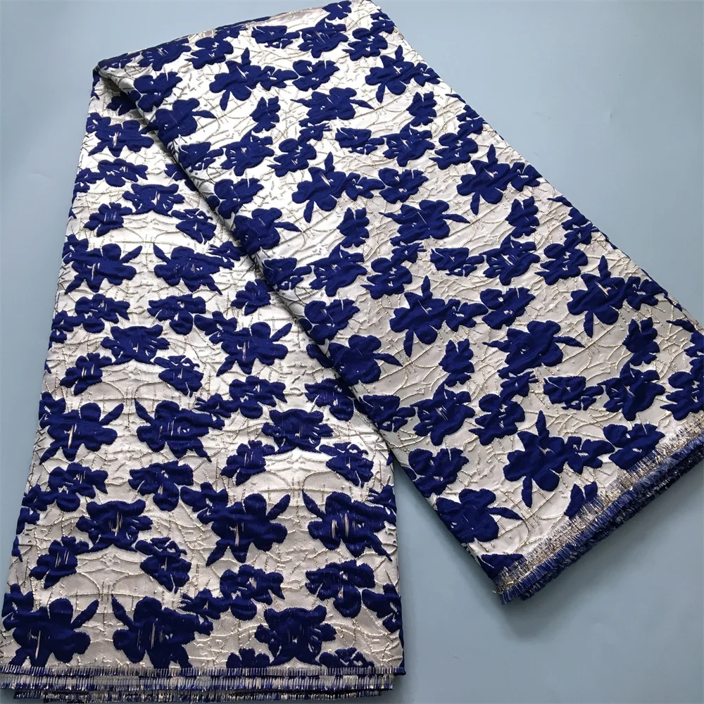 Африканский Жаккардовый Парчовый Ткань С Золотой Вышивкой Высокое Качество