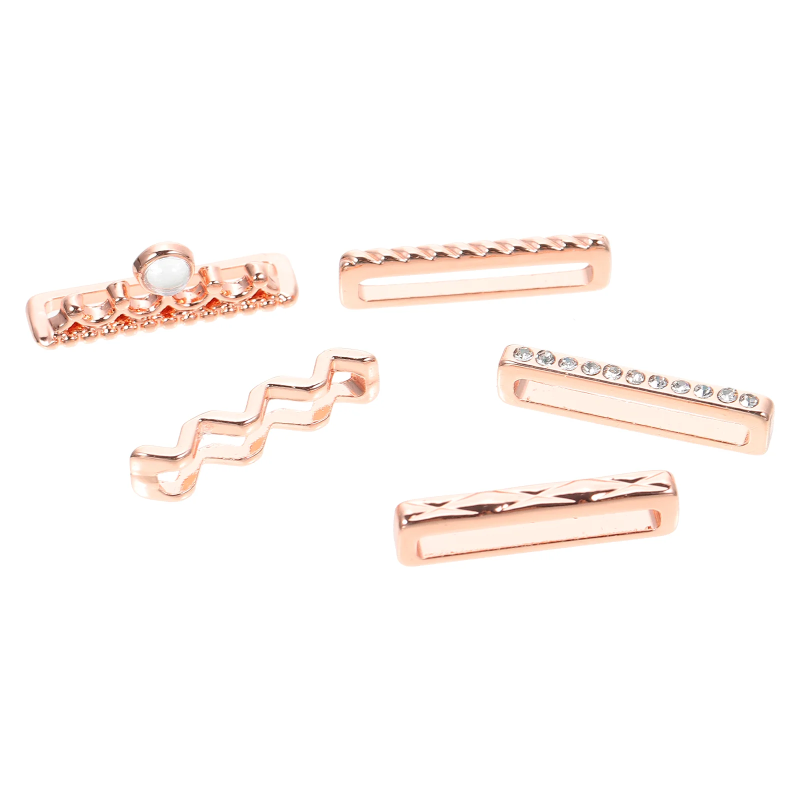 

5Pcs Silicone Watchband Charms Decorative Watch Strap Ornaments Exquisite Decorative Rings