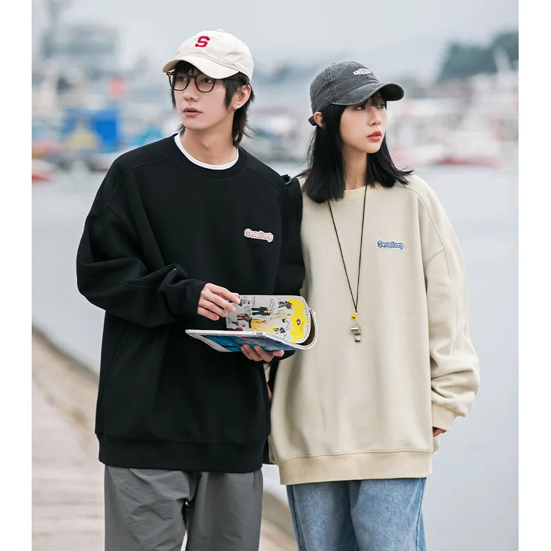 

Spring Autumn Men's Hoodies Letter Embroidery Fashion Casual Sweatshirt High Quality Couple Hoodie Japanese Loose Sports Jacket