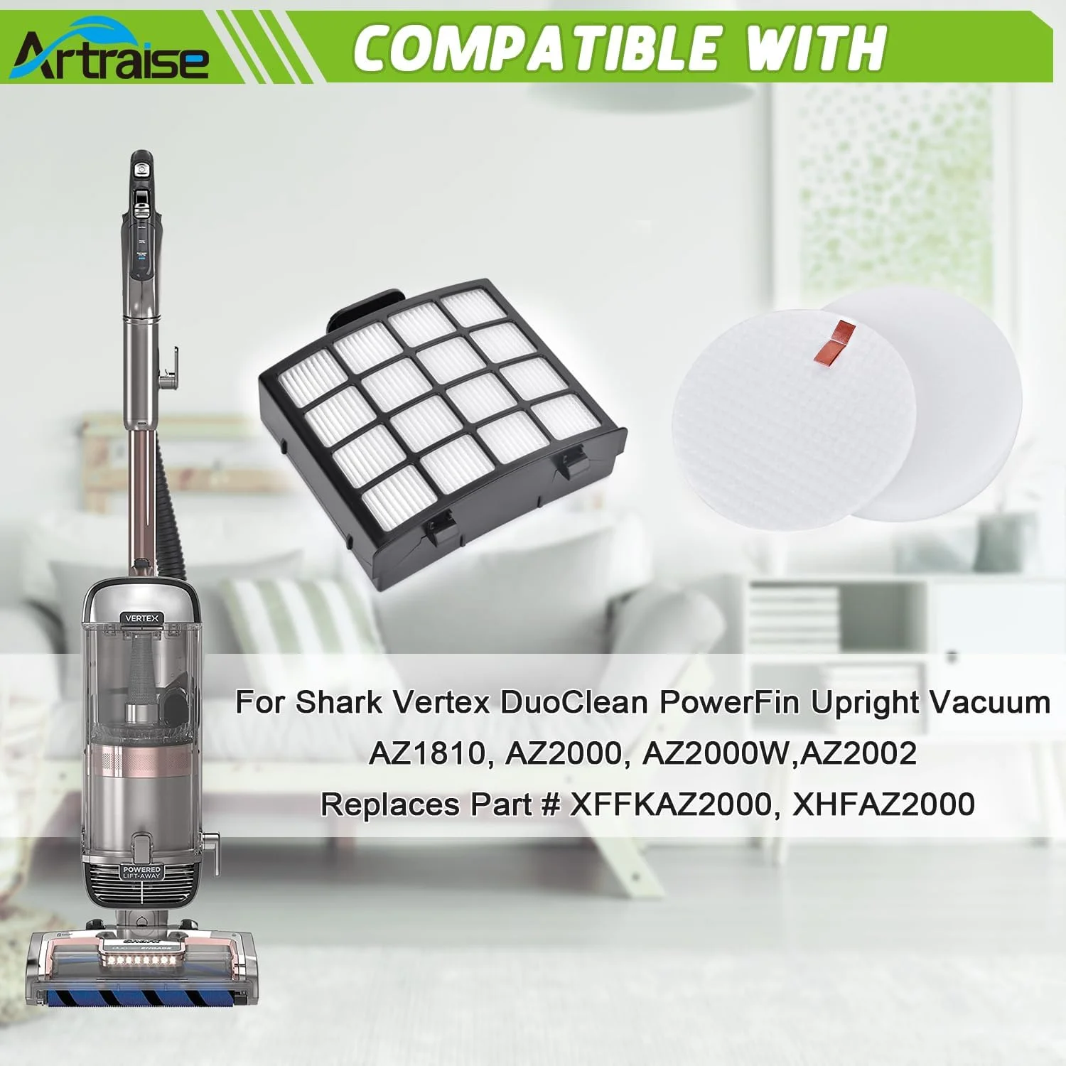 Фильтр для DuoClean PowerFin вертикальный с подъемным пылесосом AZ2000 AZ2000W AZ2002 запасная