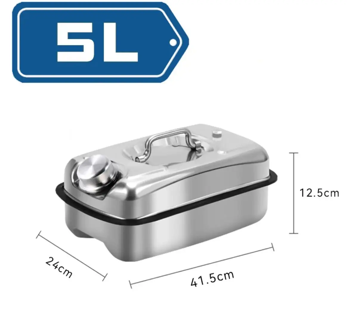

304 нержавеющая сталь 5L10L 20L фотоемкость для дизельного топлива Встроенная масляная труба для автомобиля мотоцикла грузовика