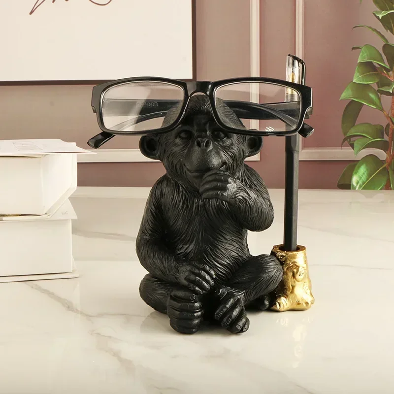 Полимерные украшения Бэнкси значок обезьяны Статуэтка ничем не сделает вы