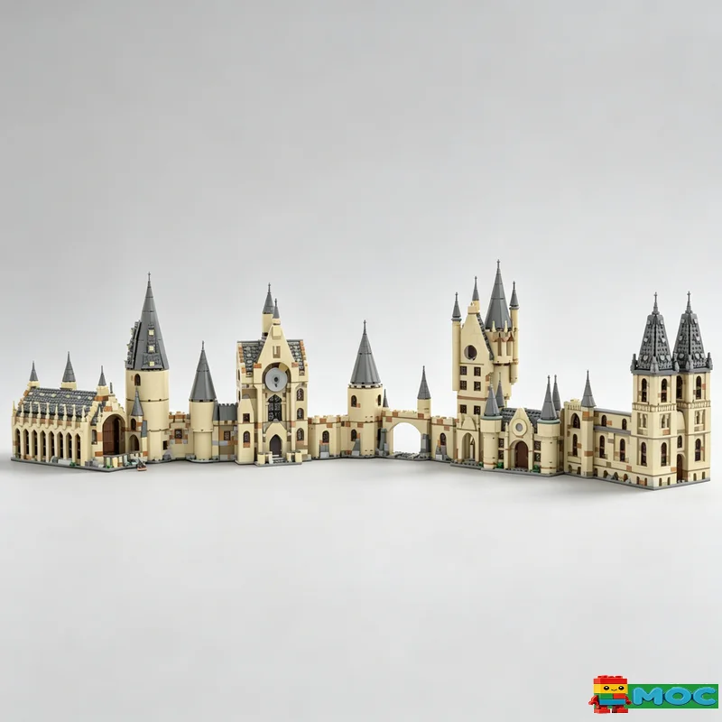 Фото Набор строительных блоков MOC «Средневековые колокольни» (1360 деталей), модель городской улицы, развивающая игрушка для самостоятельной сборки, подарок на день рождения №5