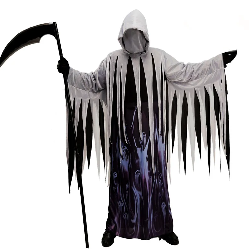 

2023 Halloween Costume Cosplay Costume For Adult Male Death Soul Reaper Performance Clothing For Party