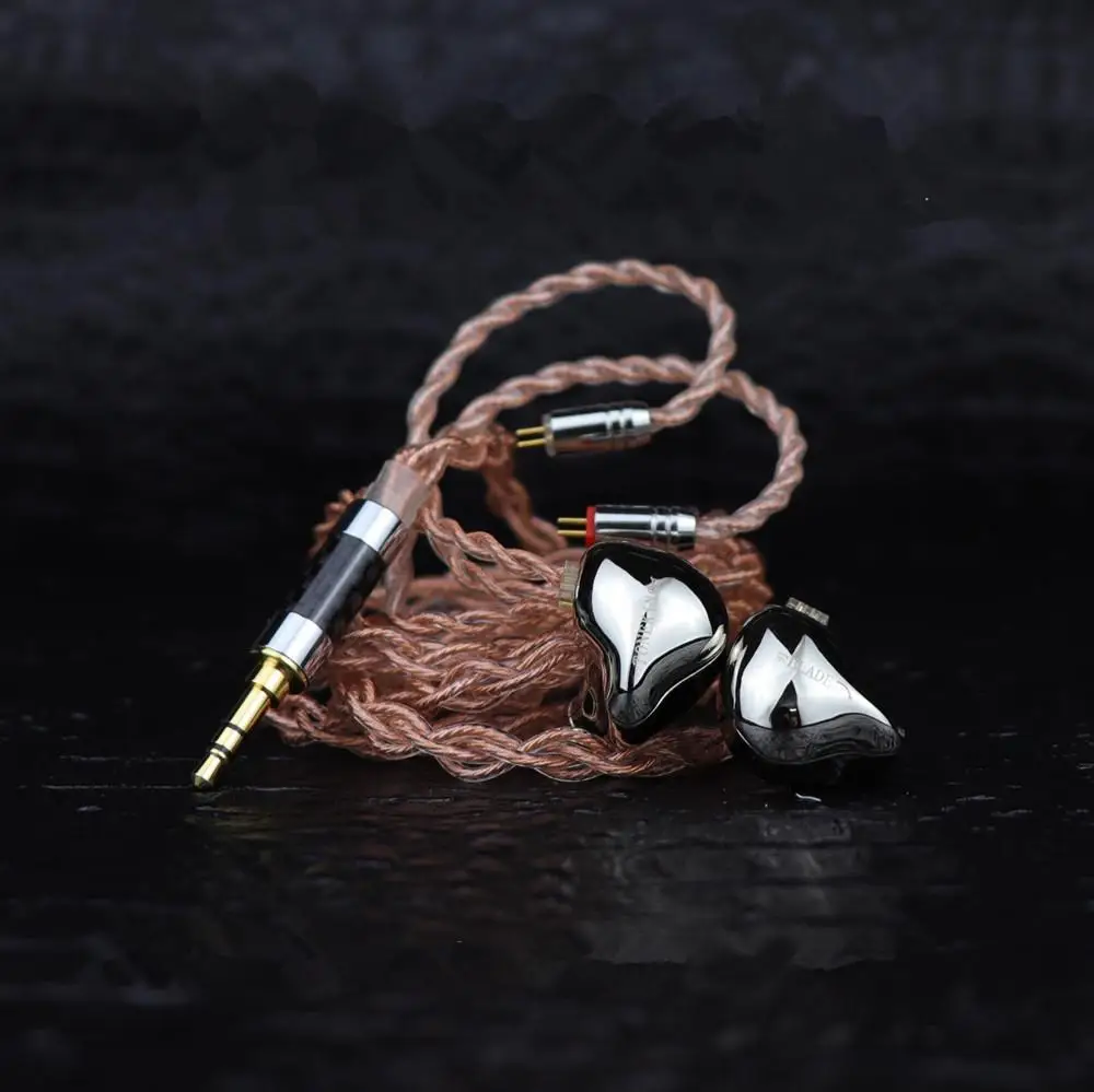 Металлические наушники-вкладыши TONEKING BLADE с бриллиантовым блоком Hi-Fi музыкальный