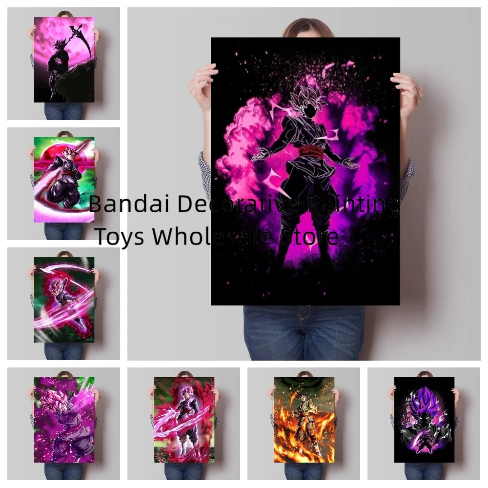 

Anime Super Saiyan BlackGoku Painting Poster Wall Art Print Dragon Ball Pictures Classic Home Decor Bedroom No Frame Bandai Gift