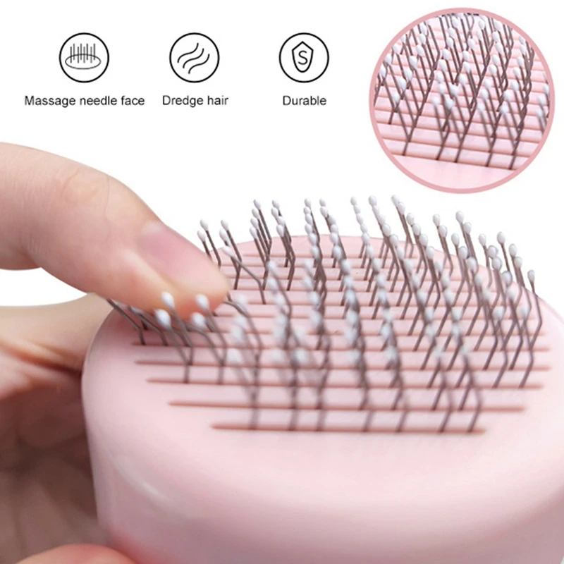 

Pet Cat Brush Dog Comb Hair Remover Pet Hair Comb Self Cleaning Slicker Brush For Cats Dogs Removes Tangled Hair Pet Supplies