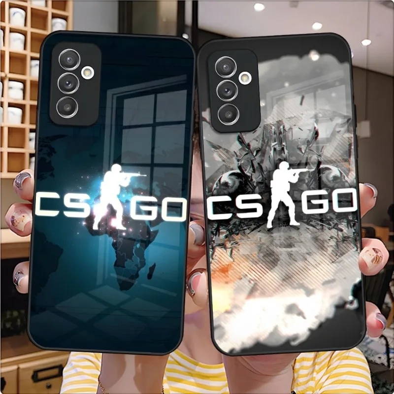 

Чехол для телефона Game CSGO, стеклянный чехол для Samsung A51, A52, A21, A71, A20, A31, A12, A22, A40, A32, A72, A30, A81, задняя крышка