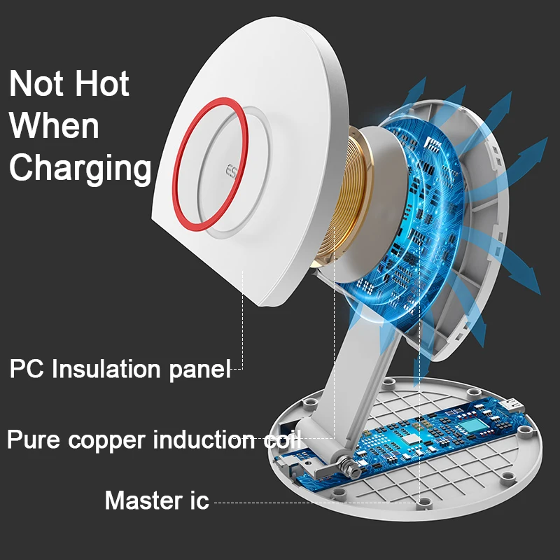 esr wireless charger for iphone 12 pro max 15w fast charger foldable wireless charger stand for samsung for xiaomi for huawei free global shipping