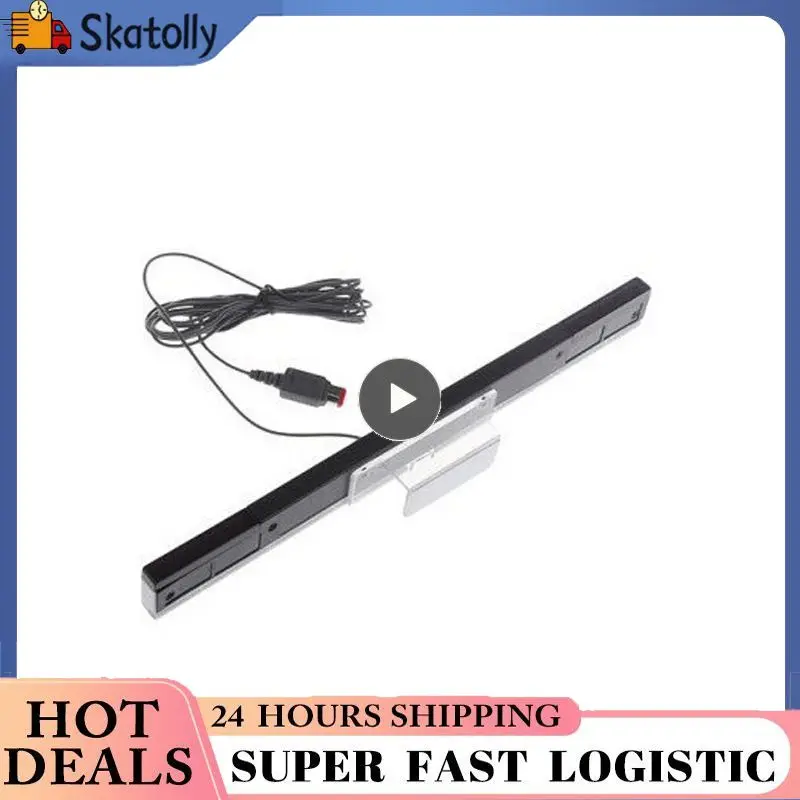 

Game Console Gamepads Infrared Ray Remote Controller Wave Sensor Bar Signal Wired For Wii Remote Abs Receiver Compatible Sensor