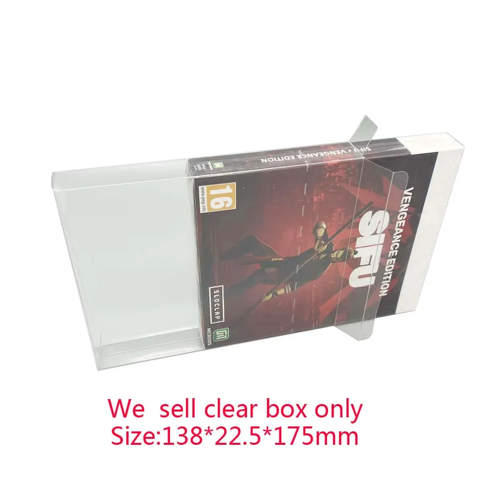 Clear transparent box For PS5 SIFU vengeance edition game  Display storage  PET Protector Box
