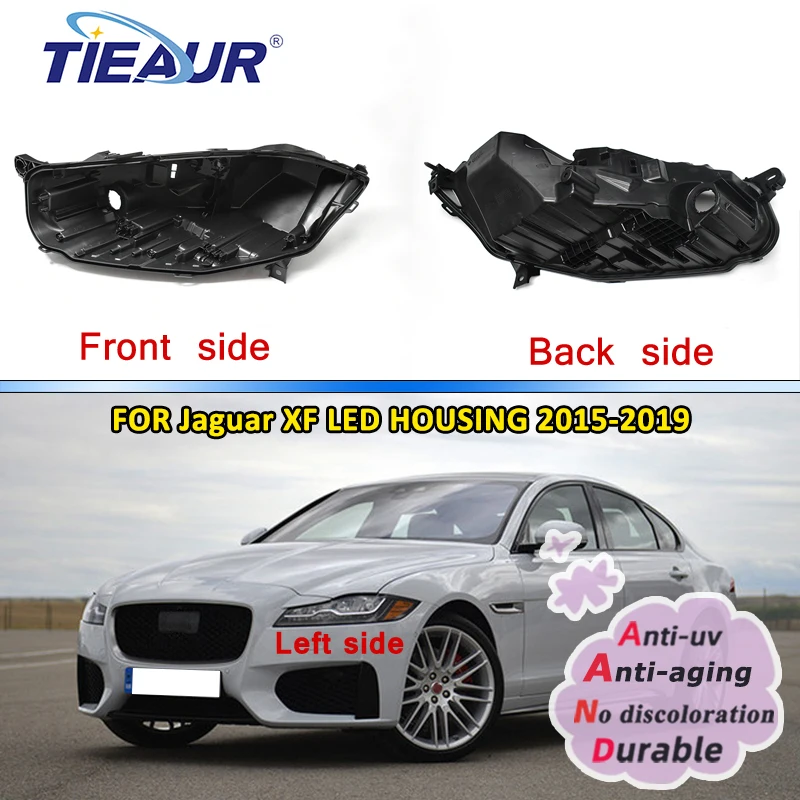 

Lampshade Lens Lamp Back Cover for Jaguar XF 2015 2016 2017 2018 2019 LED Headlight Housing Base Plastic Black Replacement Parts