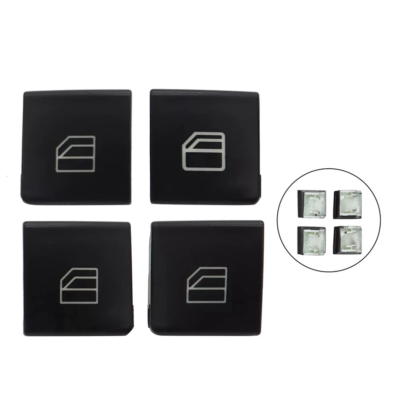 4 шт. крышка кнопки переключателя стеклоподъемника 2049055402 A2049055402 для Mercedes-Benz E-klase