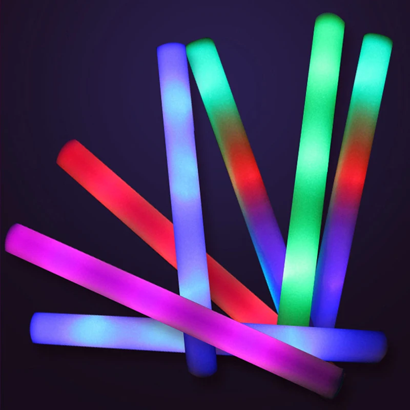 

Multicolor LED glow in the dark sticks Concert Cheer Fluorescent Bar Colorful Glow Sticks For Wedding Birthday Party Supplies 30