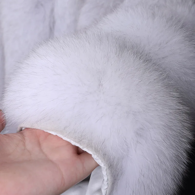 Fashion Female Clothing Natural Fox Fur Jacket New Real Fur Coat Jackets Women's Winter Coats Short Crew Neck enlarge