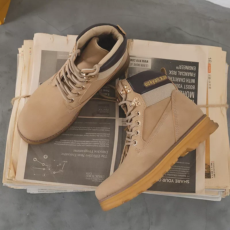 

2022New boots women shoes 2022 new arrival lace-up square heels casual autumn winter shoes woman rubber sole platform boots