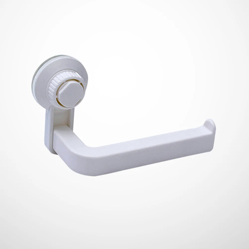 

Suction Cup Rack Wall Mounted Paper Towel Holder Paper Roll Organizer for Kitchen Bathroom (White)