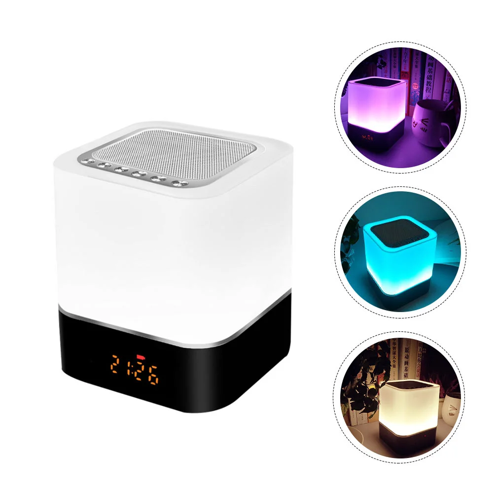 Ночсветильник динамиков 1 комплект USB-ночник с будильником лампочкой