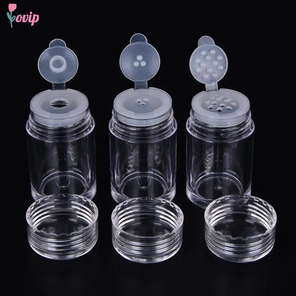 

1Pc 10ml Empry Cosmetic Sifter Loose Powder Jars Container Screw Lid DIY Makeup