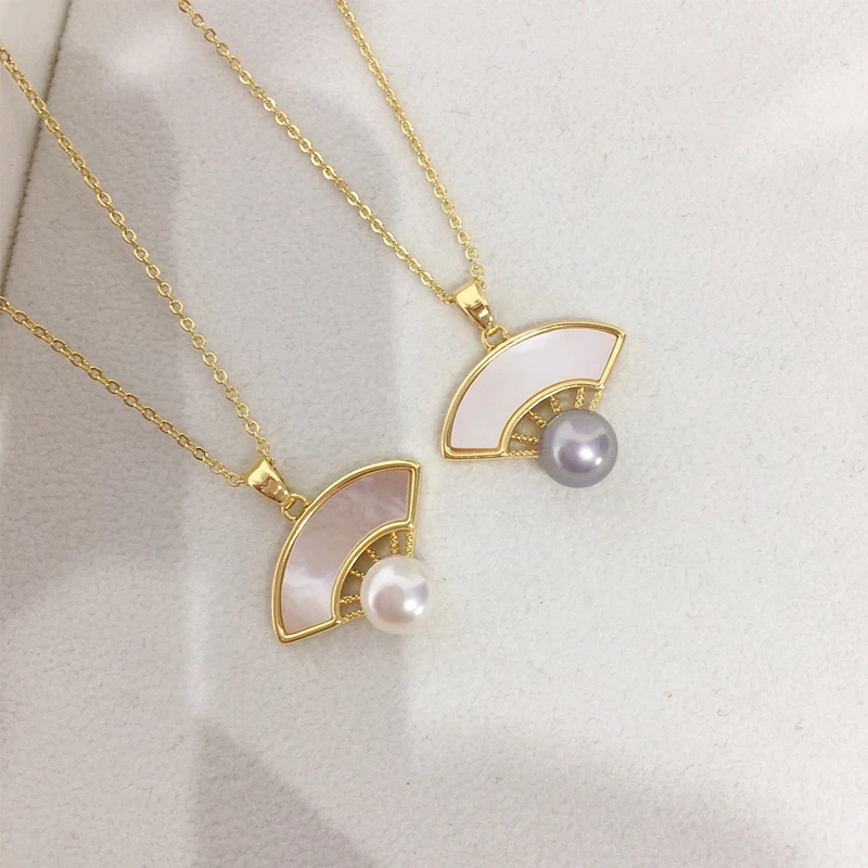 ZHBORUINI 2024 новое высококачественное ожерелье из натурального пресноводного