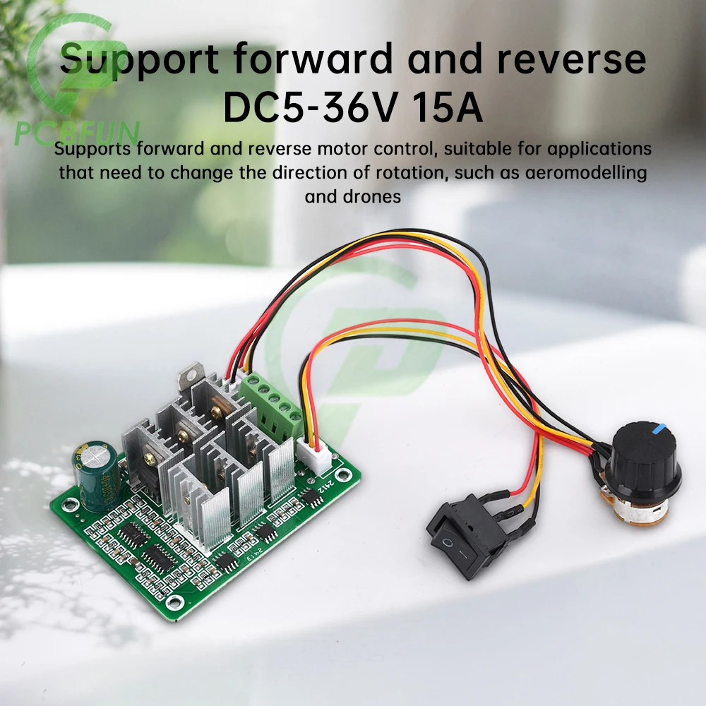 DC5-36V 15A бесщеточный регулятор скорости двигателя вращение вперед/назад