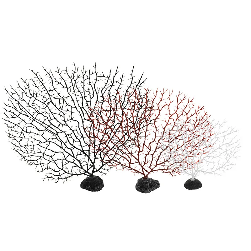 

Underwater Artificial Coral Plant Ornament Aquatic Plant For Fish Tank Landscape Decoration Aquarium Accessories Plastic Cement