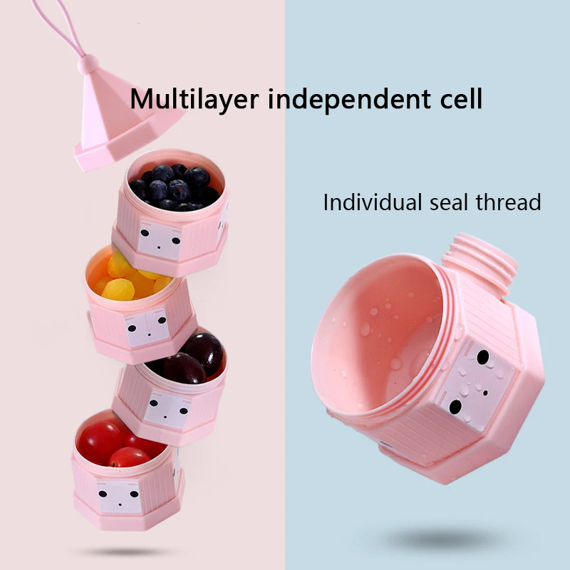 Переносной Контейнер Для Хранения Детского Питания 4 отдельных слоя