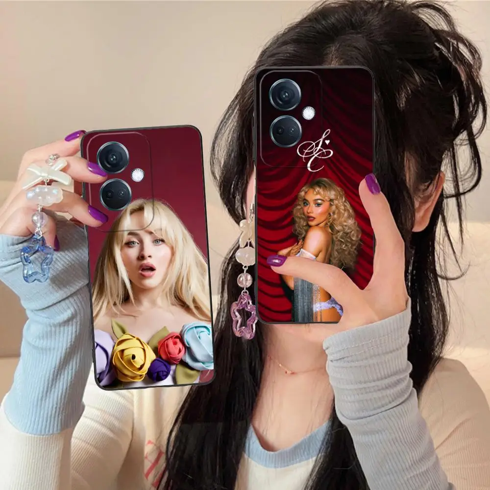 Фото Чехол для телефона Sabrina Carpenter для OPPO Reno 14 13 12 11 10 9 8 7 6 5 F T Pro 5G, мягкий противоударный чехол из ТПУ №4