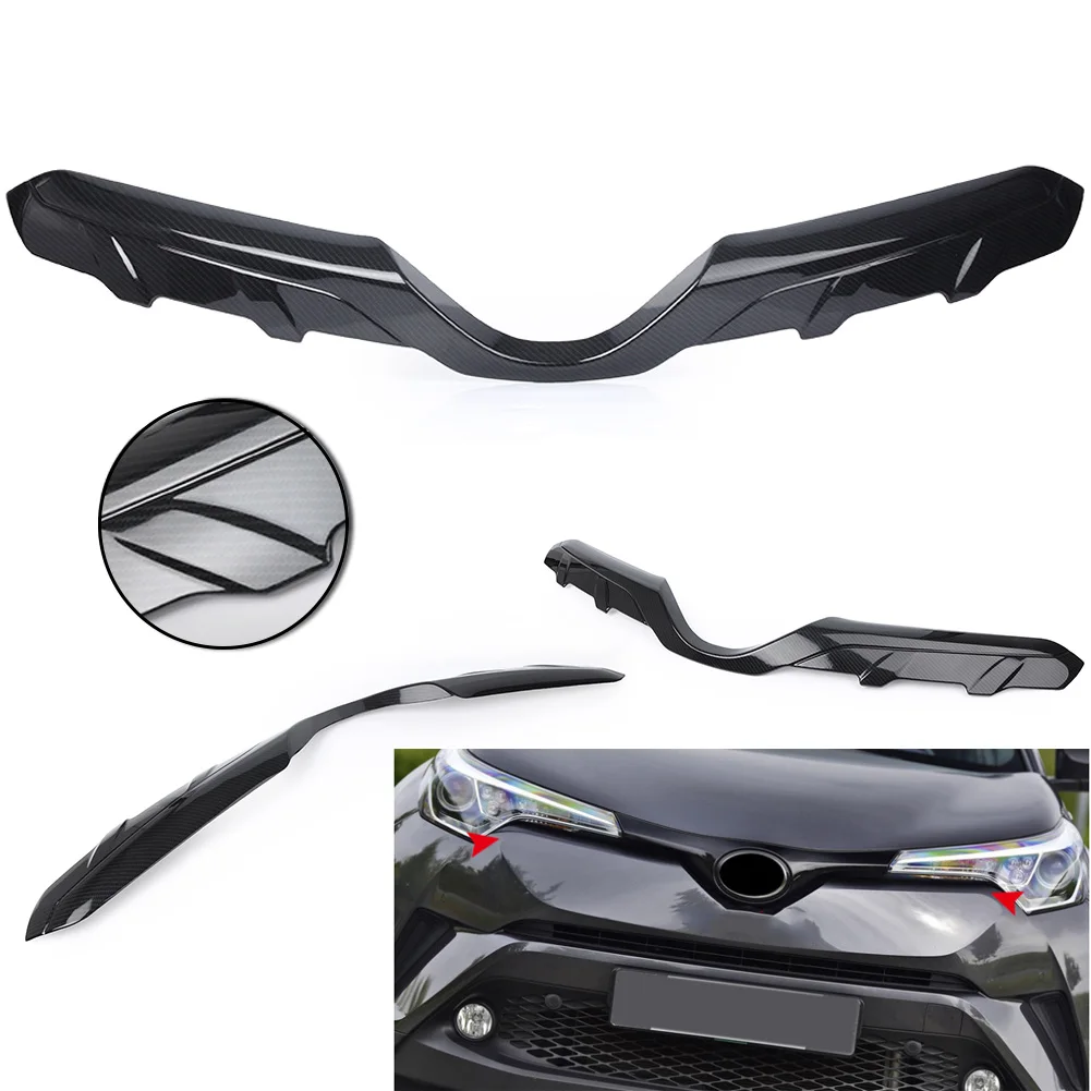 Передний бампер для автомобиля Верхняя решетка радиатора отделка крышки Toyota CHR