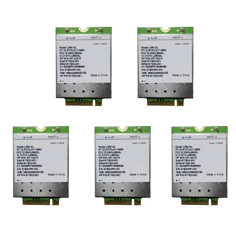 Фото B27B 5X L850-GL LT4210 FDD-LTE TDD-LTE Модуль карты 4G SPS, 917823-001 для ноутбука 430 440 450 G5 №1