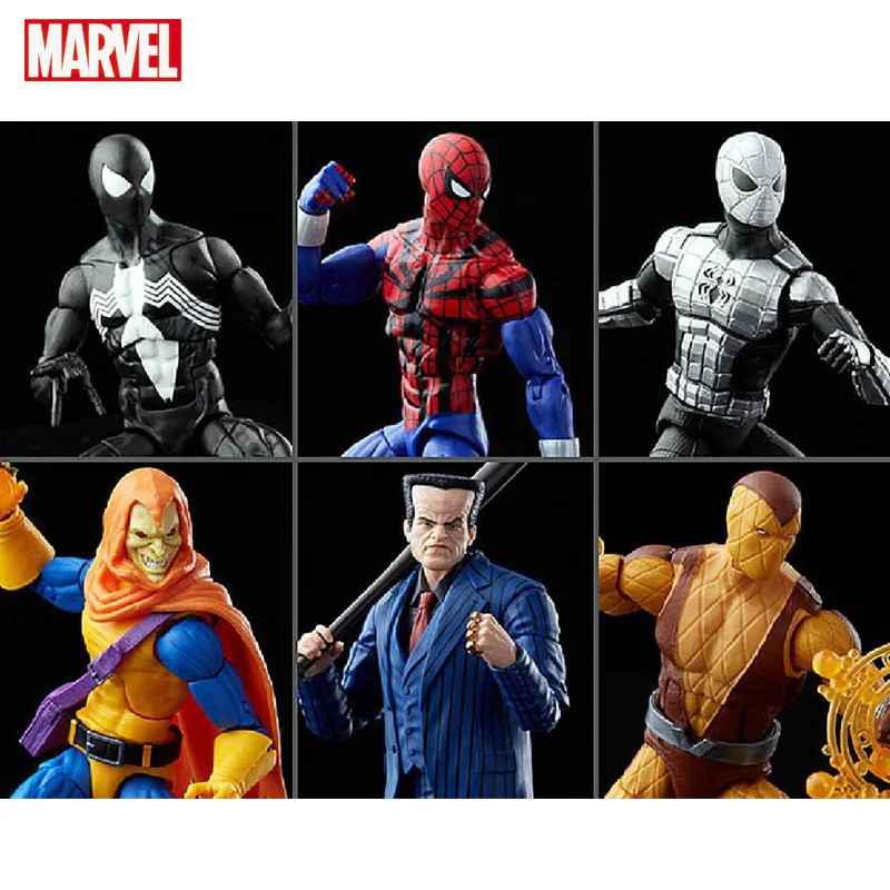 

Marvel Legends Spider Man Ben Reilly Symbiote Spiderman Armor Mk 1 Shocker Action Figure Doll Collectible Kids Gift Model Toys