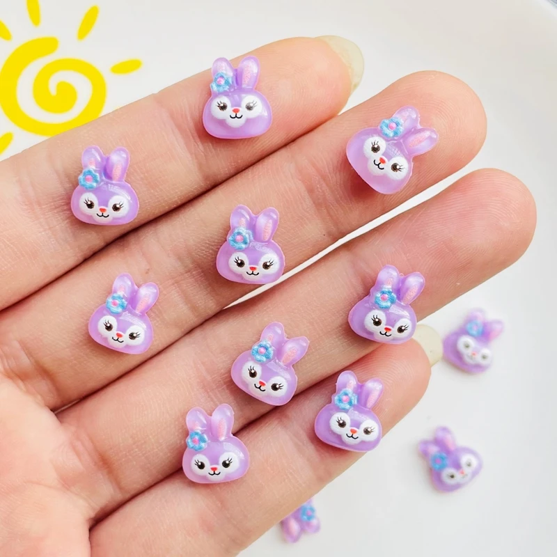 

30 шт., детский мини-кабошон для украшения маникюра