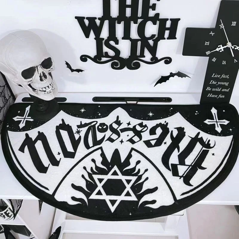 Дешево Креативный Противоскользящий ковер в готическом стиле, для гостиной, Хэллоуина, настенный Декор для дома