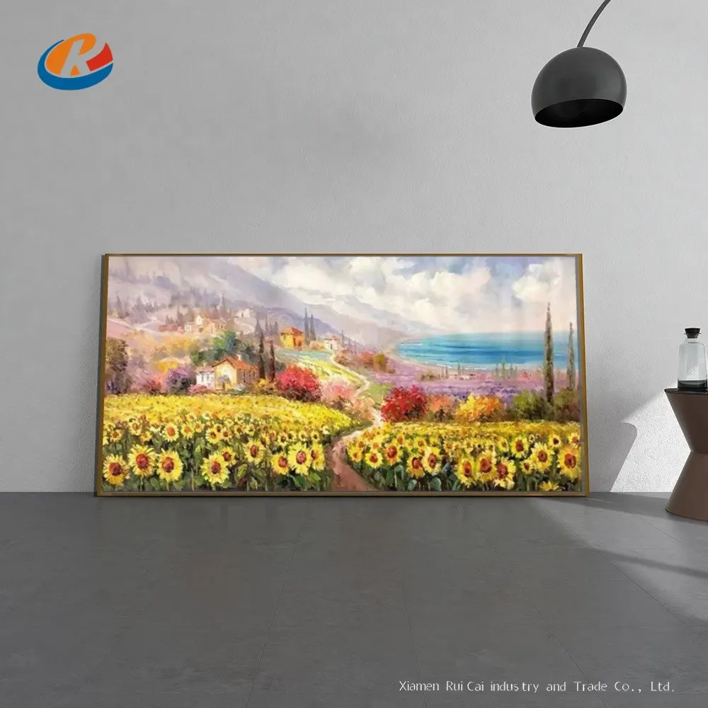 

Abstract Landscape Modern City Texture Oil Painting No Frame Handmade On Canvas For Living Dinner Room Wall Art Home Deco