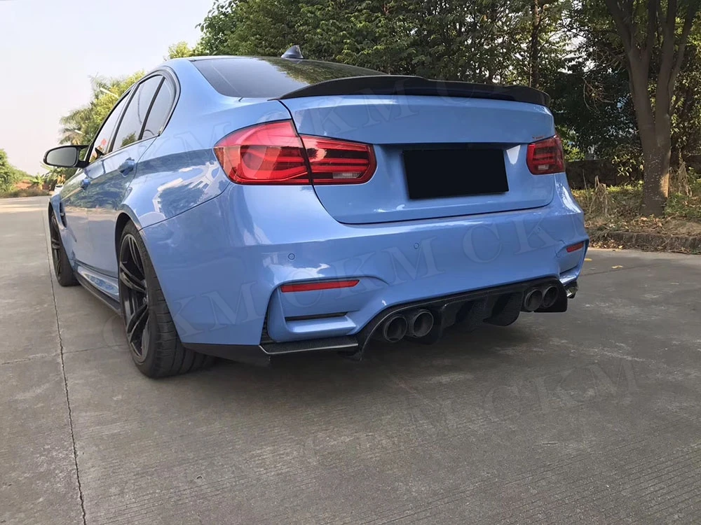 Автомобильные аксессуары из углеродного волокна задний бампер спойлер диффузор