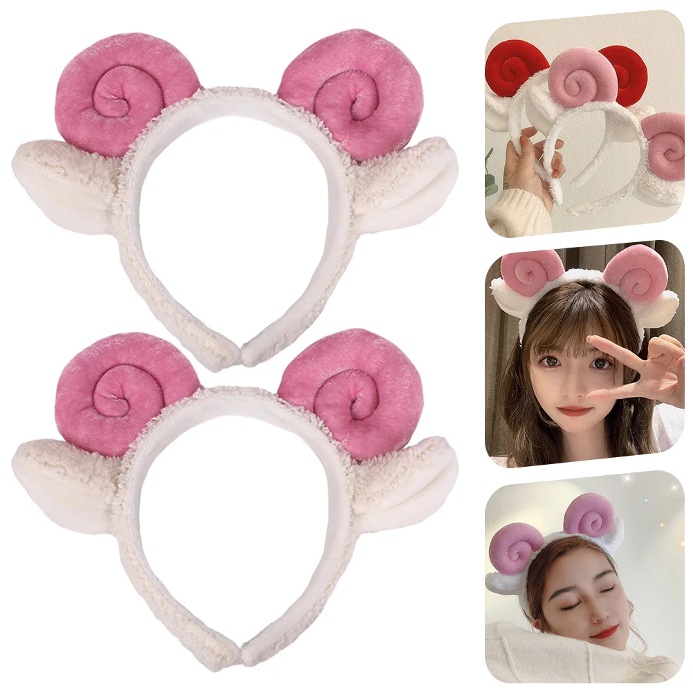 2 шт. повязка на голову с круассанами обручи для волос животными овечий фестиваль
